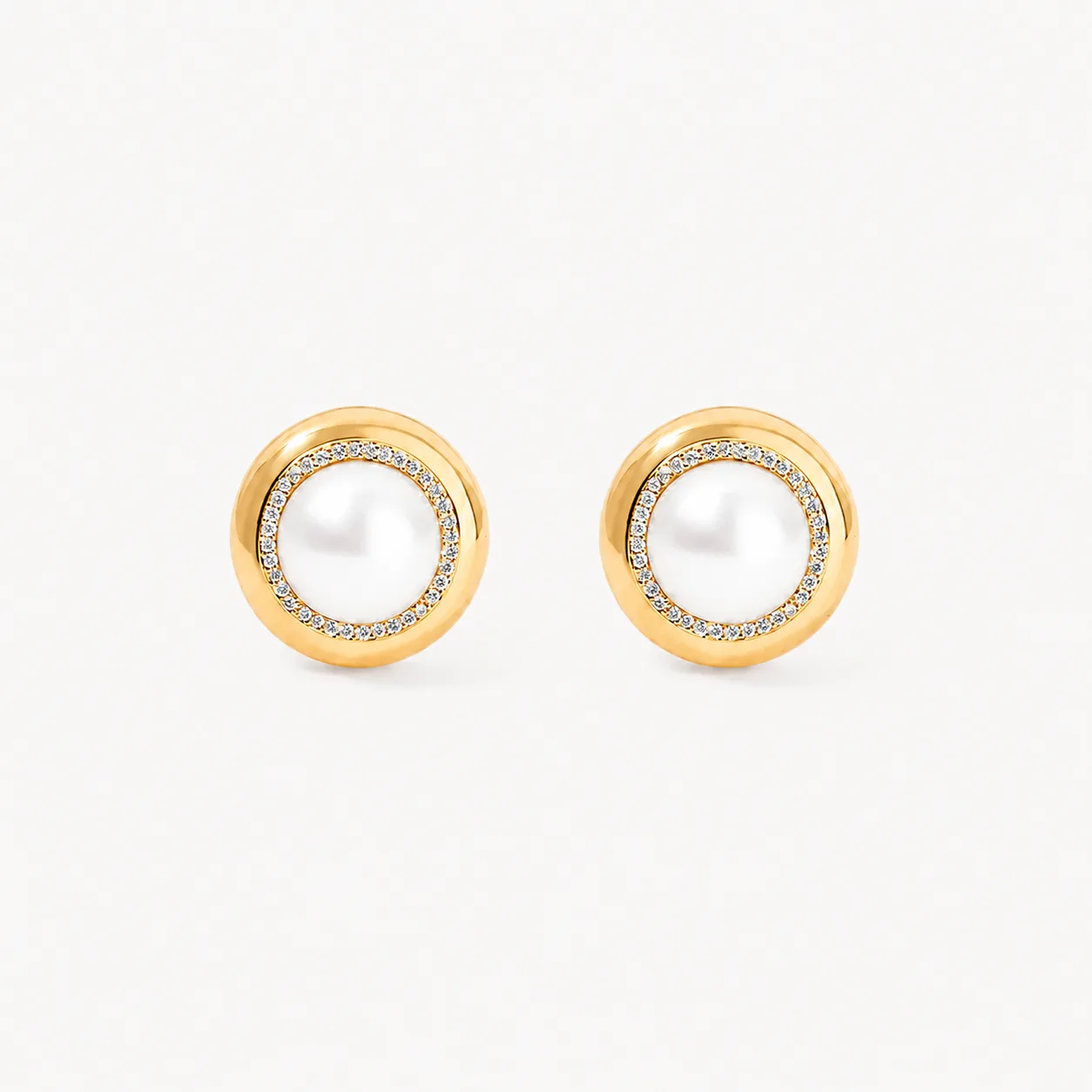 Large Candy Button Pearl Studs